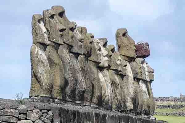 63 - Chile - isla de Rapa Nui o Pascua - Ahu Tongariki